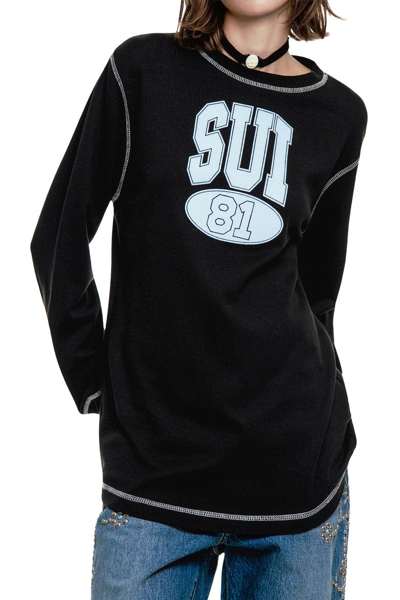 Sui 81 Thermal Shirt, Alternate, color, BLACK MULTI