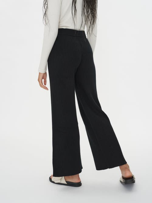 Gobi Mongolian Cashmere Organic Cashmere Colour Cashmere Pants In Black
