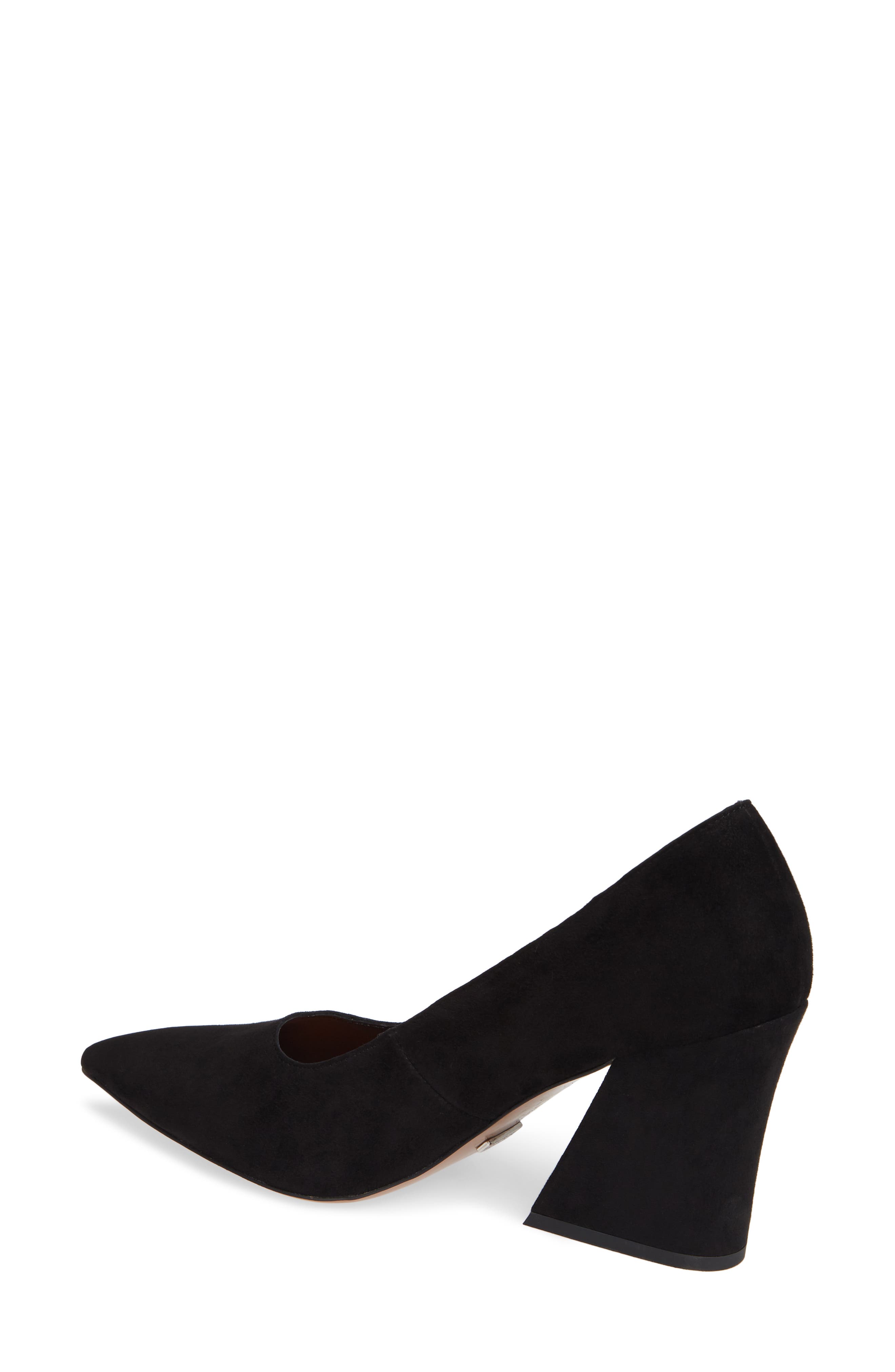 Topshop Ginny Flare Genuine Calf Hair Block Court Shoe, Alternate, color, 