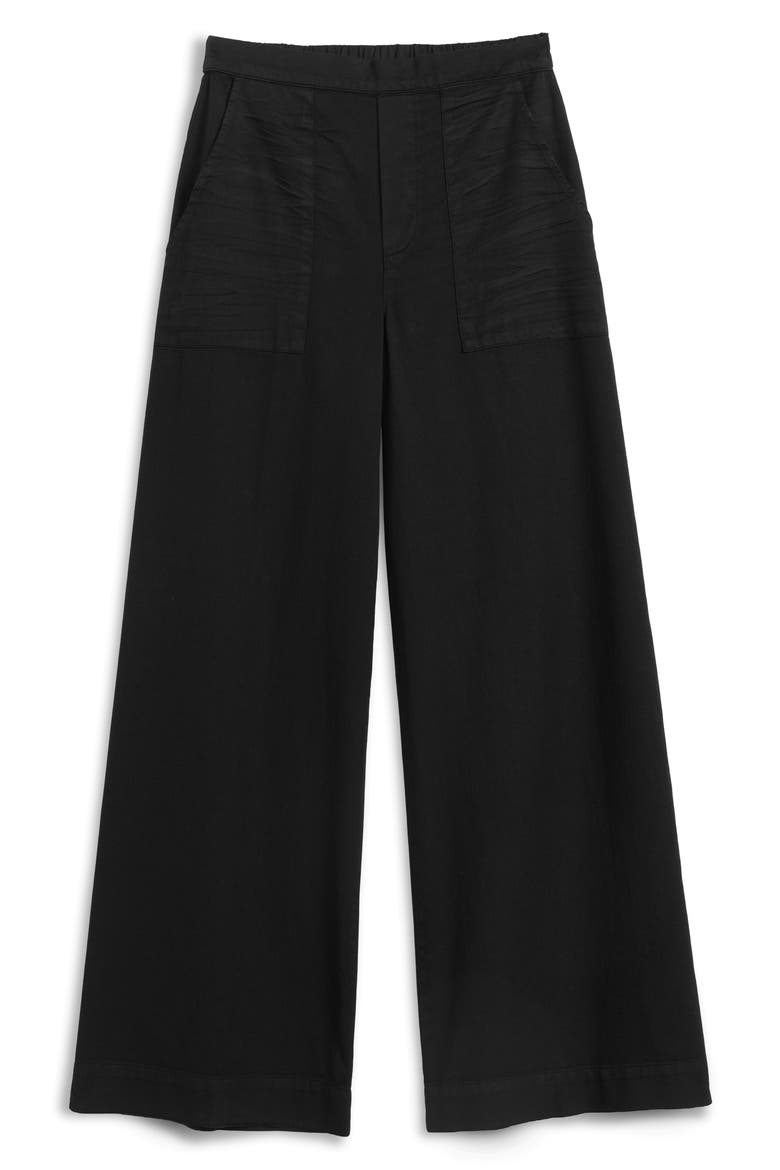 Madeline High Waist Wide Leg Jeans, Main, color, BLACK DENIM