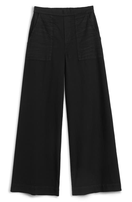 Frank & Eileen Madeline High Waist Wide Leg Jeans In Black