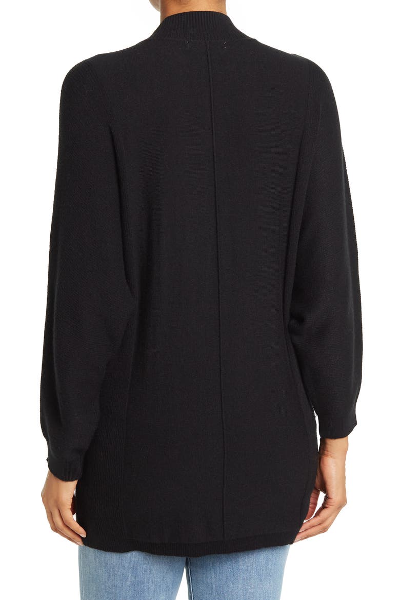 Rihanna Mock Neck Tunic, Alternate, color, BLACK