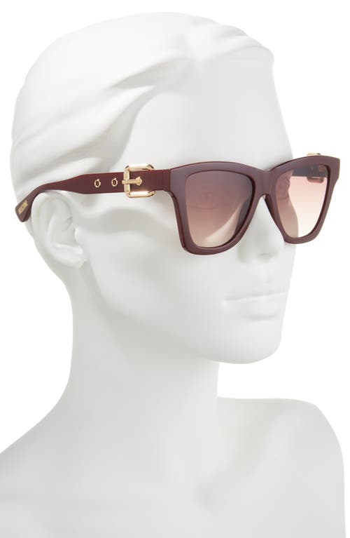 Moschino 54mm Gradient Rectangular Sunglasses