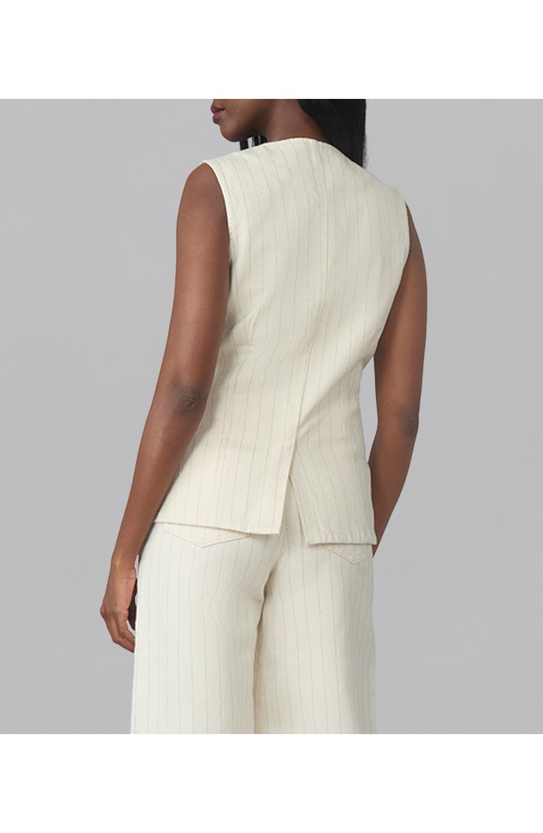 Lola Denim Emma Denim Vest, Alternate, color, Silver Lining