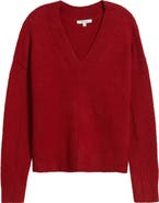 Madewell Calina Deep V-Neck Sweater