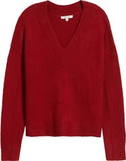 Madewell Calina Deep V-Neck Sweater
