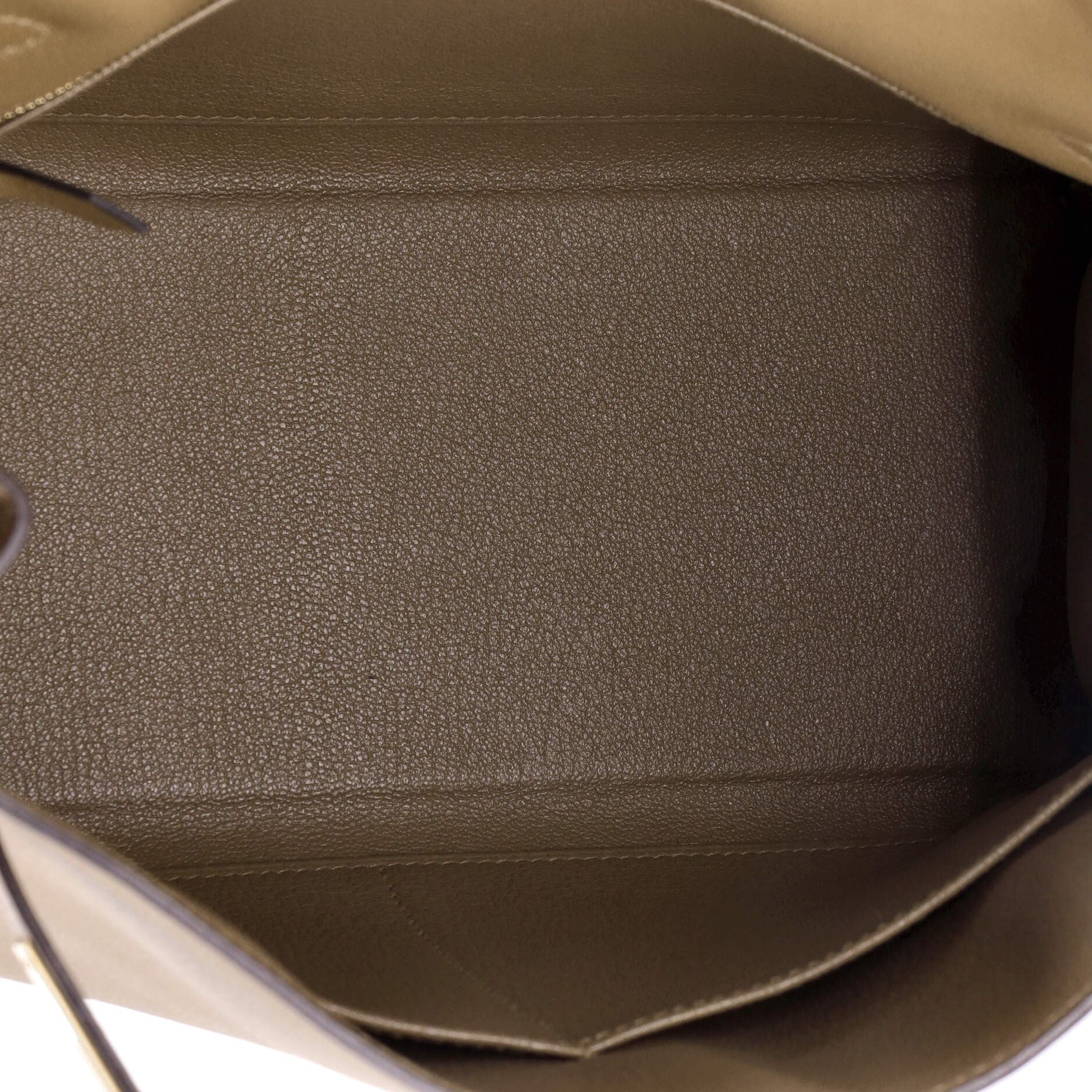 Pre-Owned Hermes Kelly Handbag Brown Evercolor with Gold Hardware 28, Alternate, color, 