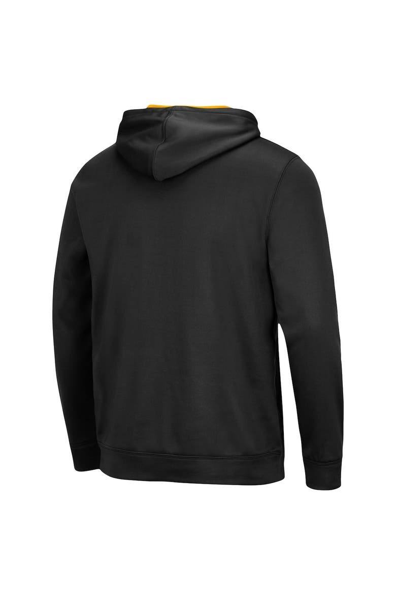 Men's Colosseum Black Iowa Hawkeyes Sunrise Pullover Hoodie, Alternate, color, Black