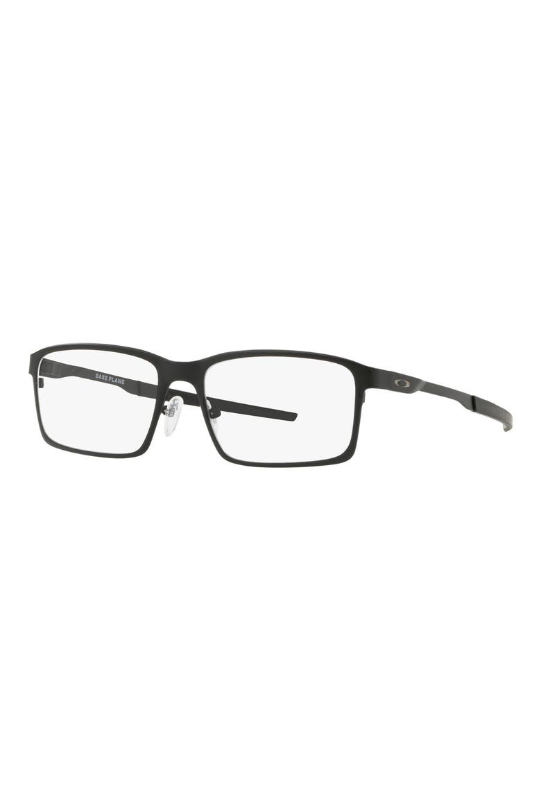 Base Plane 54mm Rectangular Optical Glasses, Alternate, color, SATIN BLACK