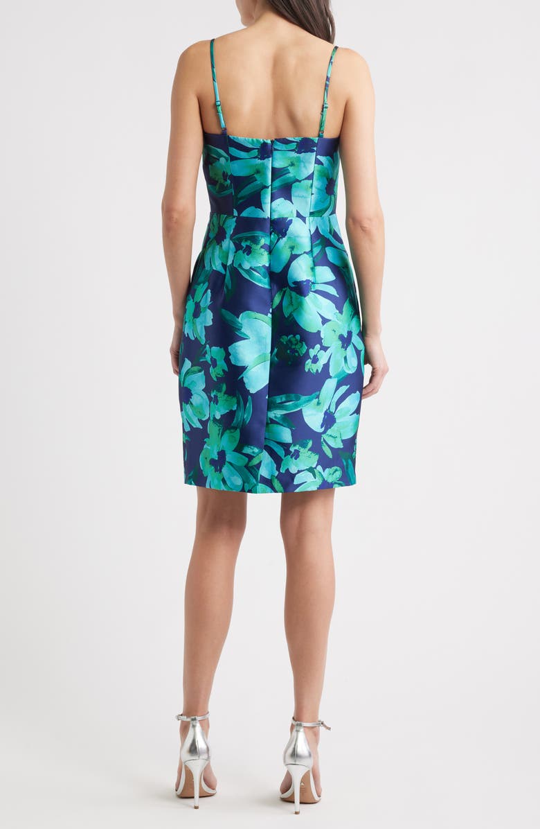 Eliza J Floral Sheath Dress, Alternate, color, Navy Multi