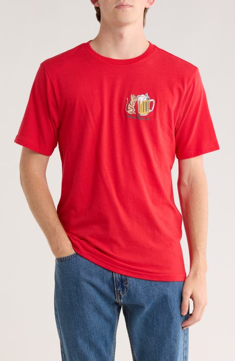 Curious Cat Cotton Graphic T-Shirt