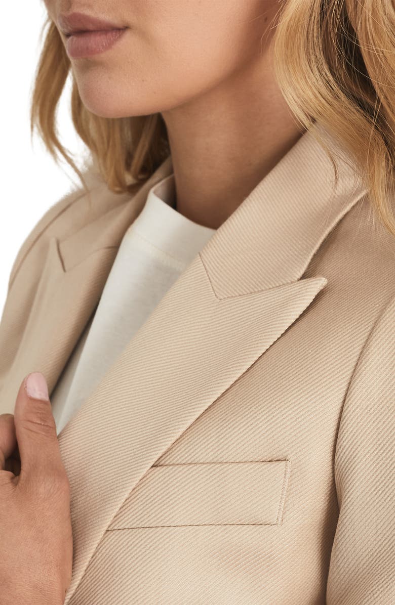 Reiss Aila Wool & Linen Blend Double Breasted Blazer, Alternate, color, 