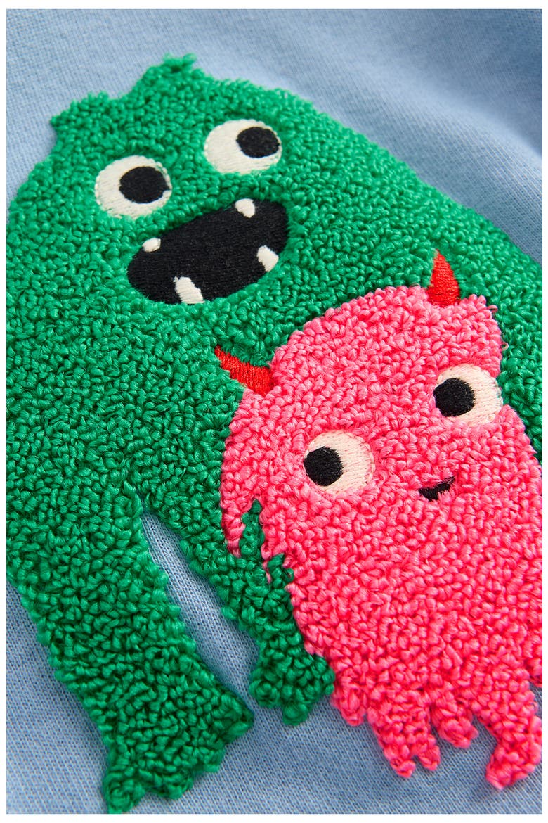 Kids' Monster Bouclé Appliqué Sweatshirt, Alternate, color, TBC BOUCLE MONSTER