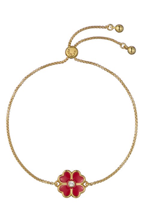 Felicity Enamel Flower Slider Bracelet