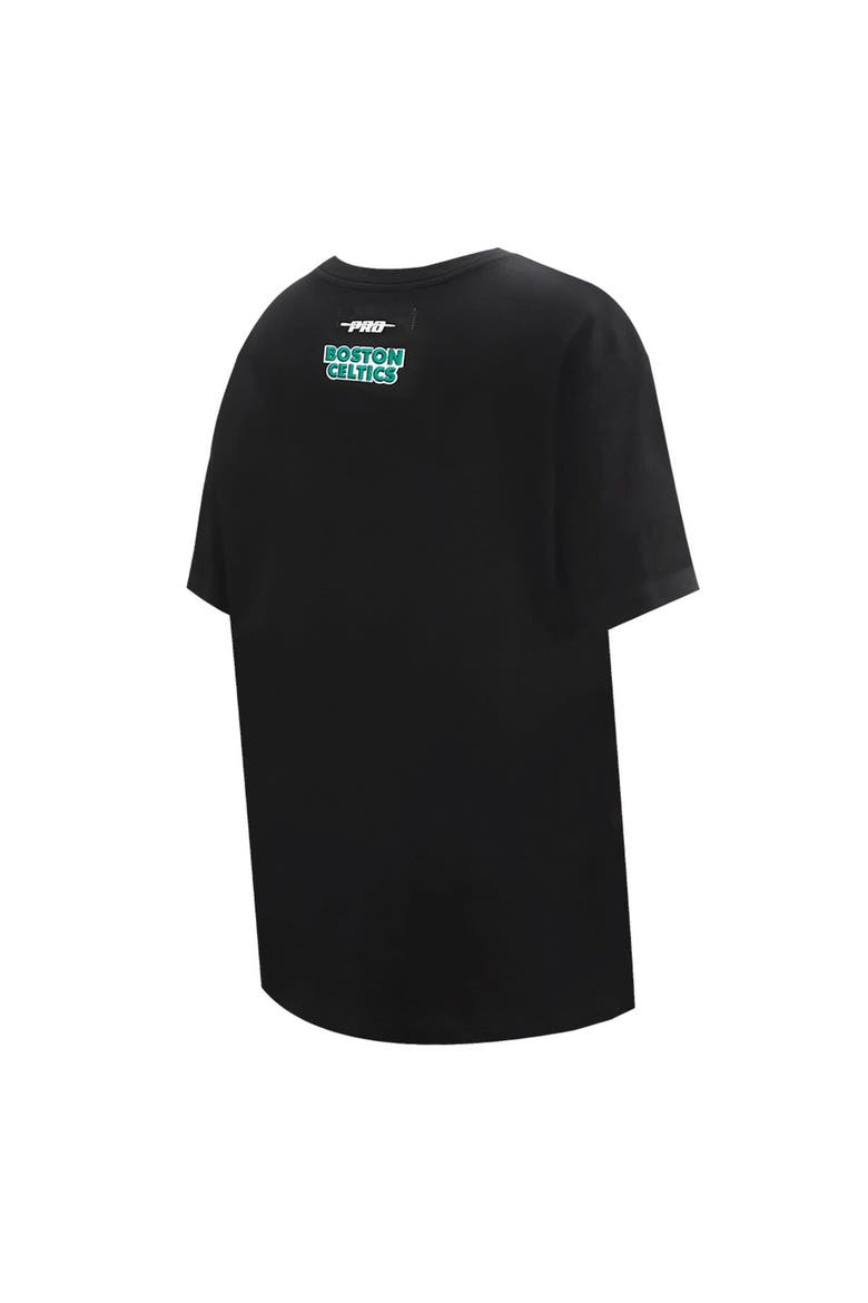 Women's Pro Standard Black Boston Celtics Script Boyfriend T-Shirt, Alternate, color, Black