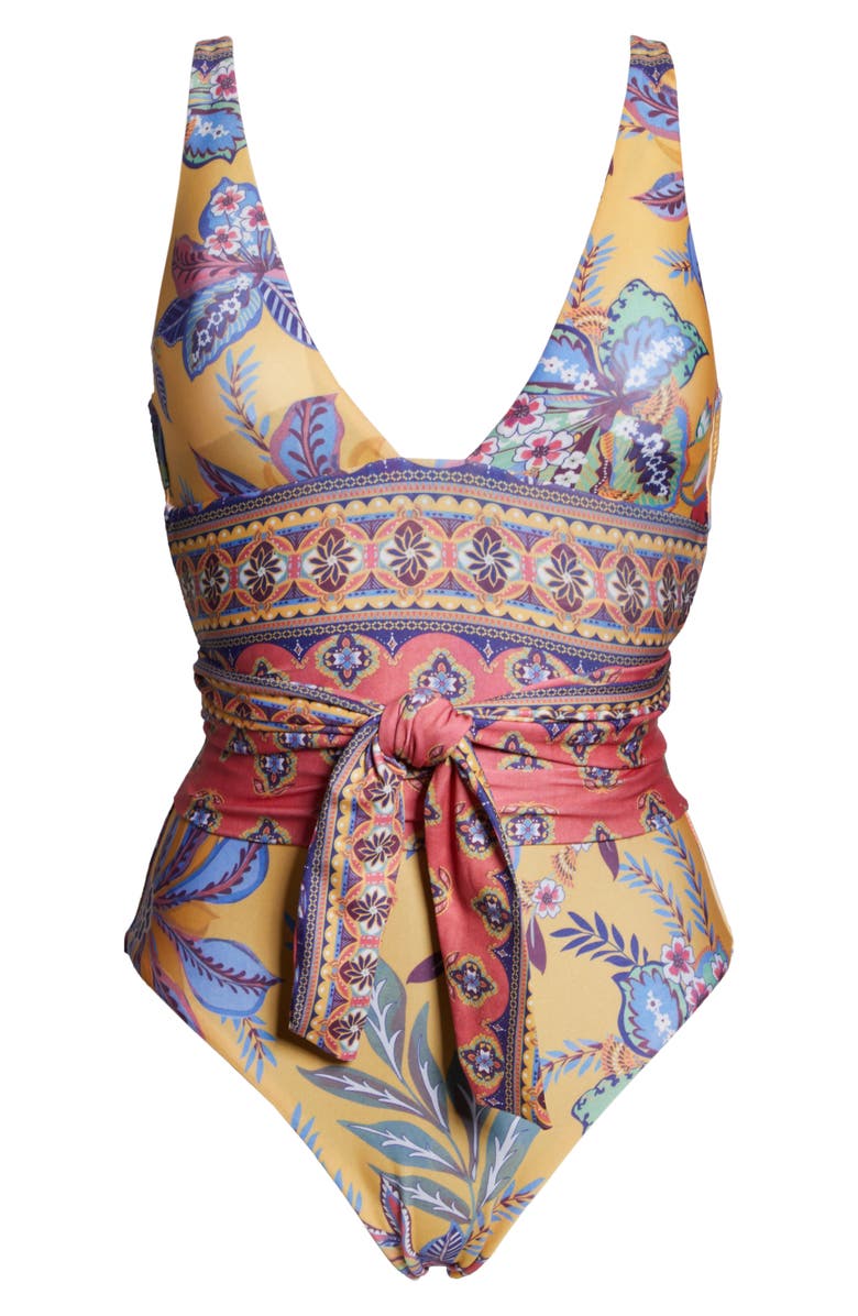 Becca Tapestry Bloom One-Piece Swimsuit, Alternate, color,