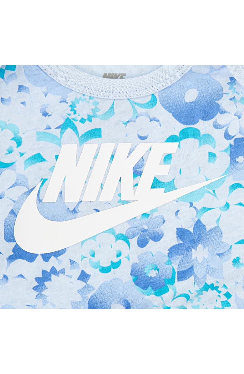 Nike Flow Bodysuit & Wide Leg Leggings Set, Alternate, color, Blue Beyond