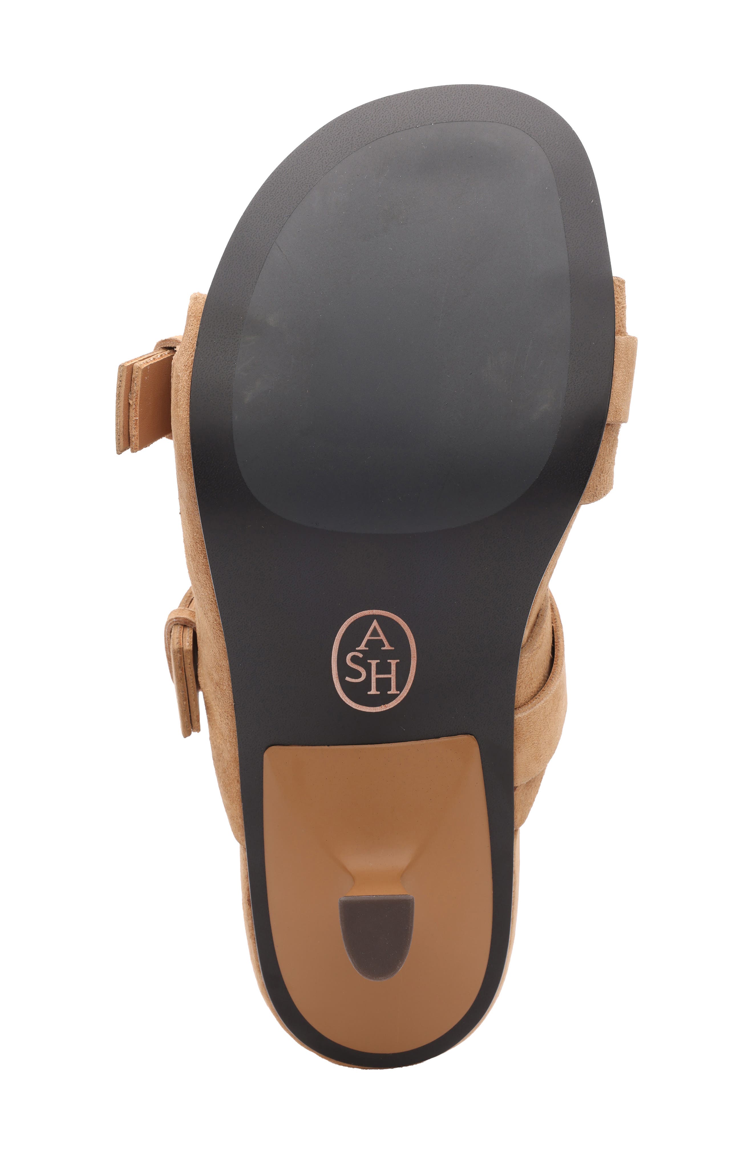 Ash Jakarta Genuine Calf Hair Slide Sandal, Alternate, color, Moka Mou