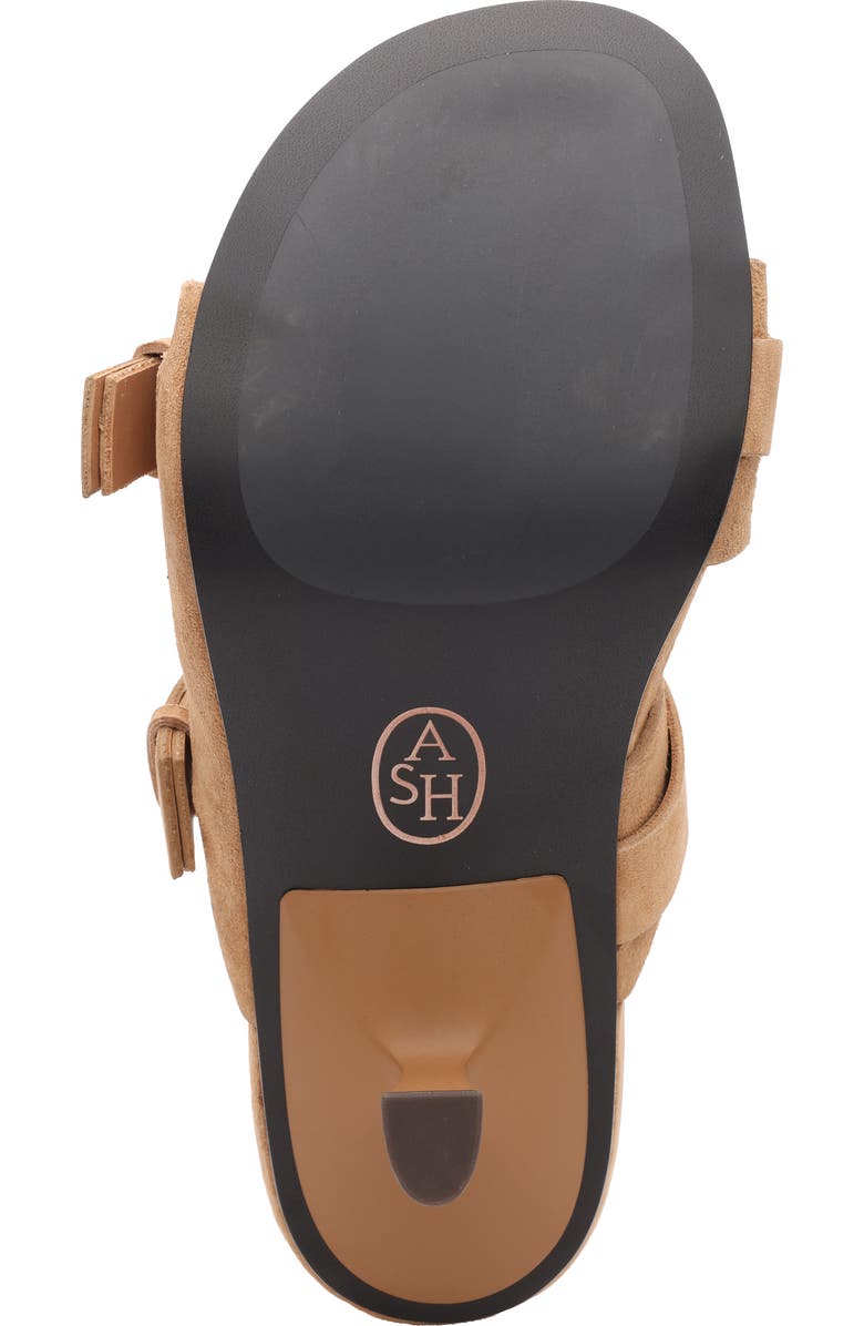 Ash Jakarta Genuine Calf Hair Slide Sandal, Alternate, color, Moka Mou