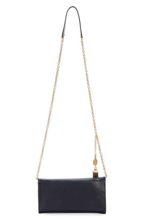 CHLOÉ CHLOÉ SPIN LEATHER WALLET ON A CHAIN 