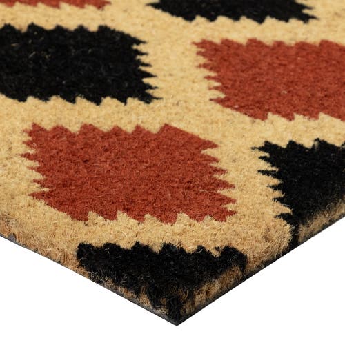 Northlight Diamond Pattern With Cream Accent Autumn Doormat 18" X 30" In Multi