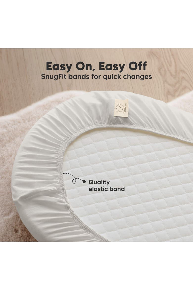 2-Pack Isla [Protect+] Waterproof Bassinet Sheets, Alternate, color, Sage