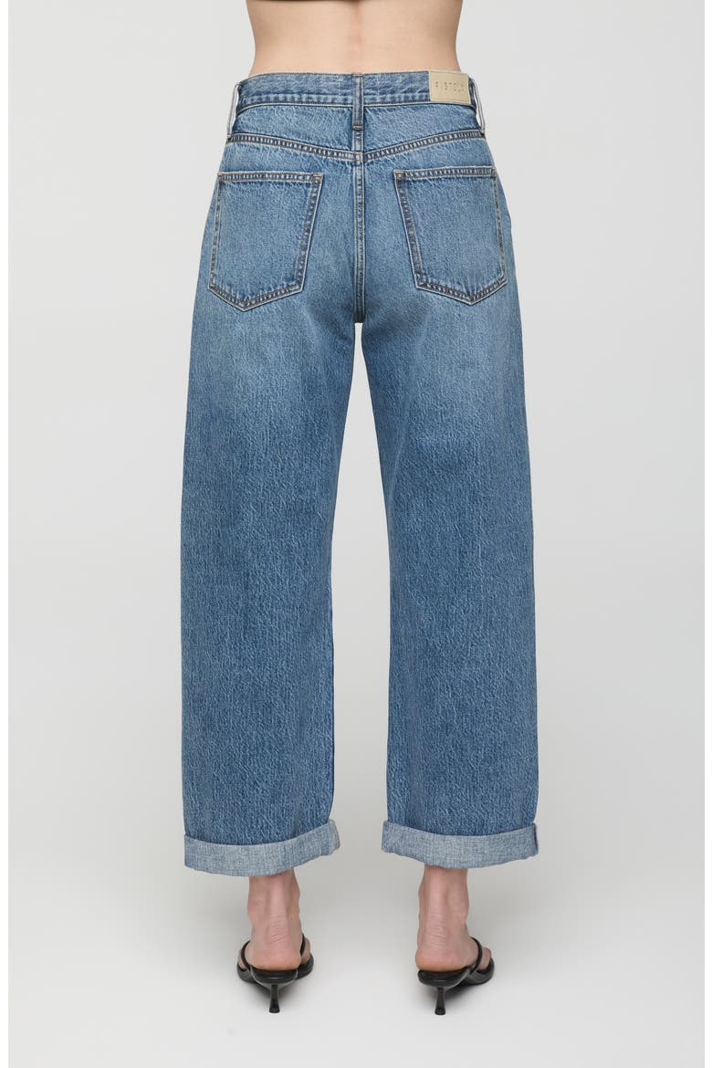 Donny Cuffed High Waist Boyfriend Jeans, Alternate, color, WILCOX