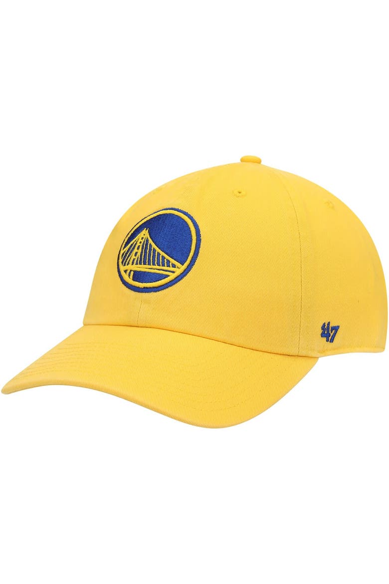 Men's '47 Gold Golden State Warriors Team Clean Up Adjustable Hat, Main, color, Gold
