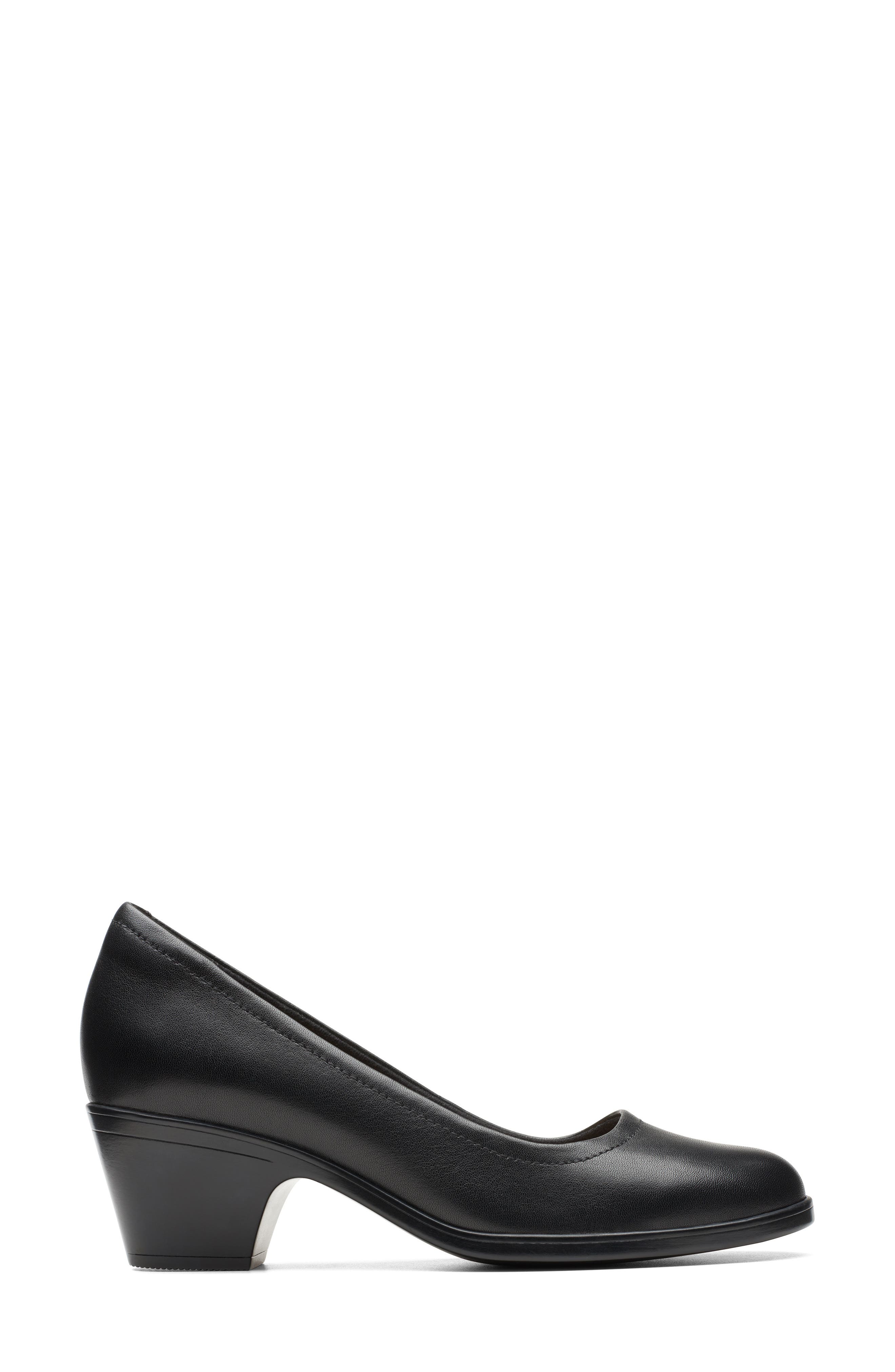 Clarks<sup>®</sup> Emily 2 Ruby Pump, Alternate, color, Black Leather