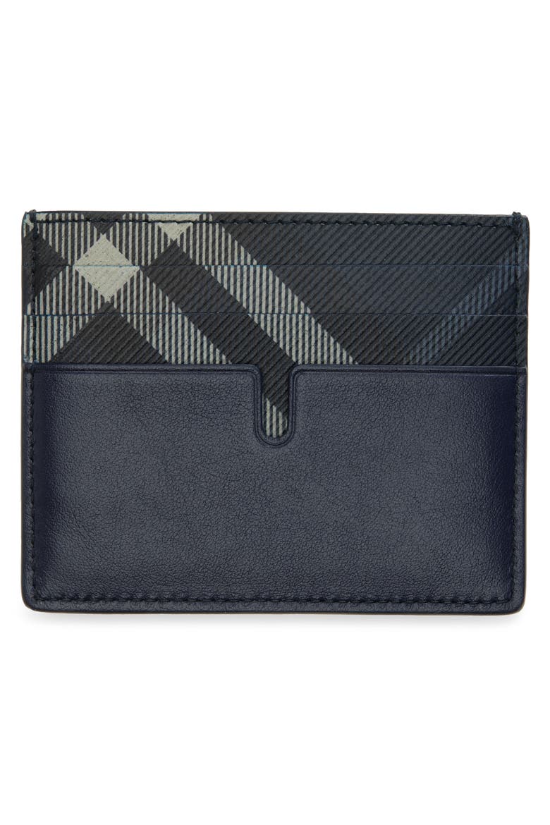 New Tall Sandon Leather & Coated Canvas Card Holder, Alternate, color, MIDNIGHT