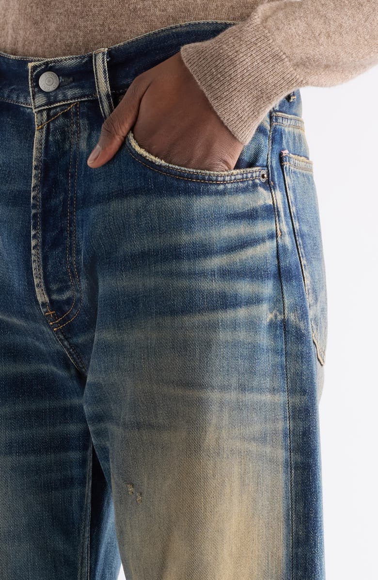 Acne Studios 2021M Rocka Wide Straight Leg Jeans, Alternate, color, Dark Blue