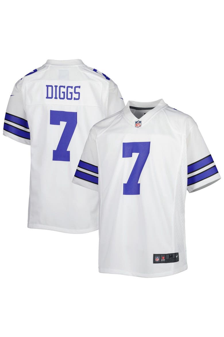 Youth Nike Trevon Diggs White Dallas Cowboys Game Jersey, Main, color, White