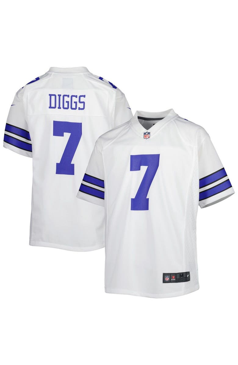 Nike Youth Nike Trevon Diggs White Dallas Cowboys Game Jersey, Main, color, White