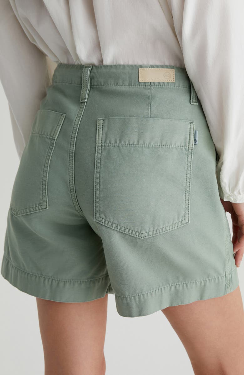 AG Rosa Cotton Twill Shorts, Alternate, color, Sulfur Matcha Latte