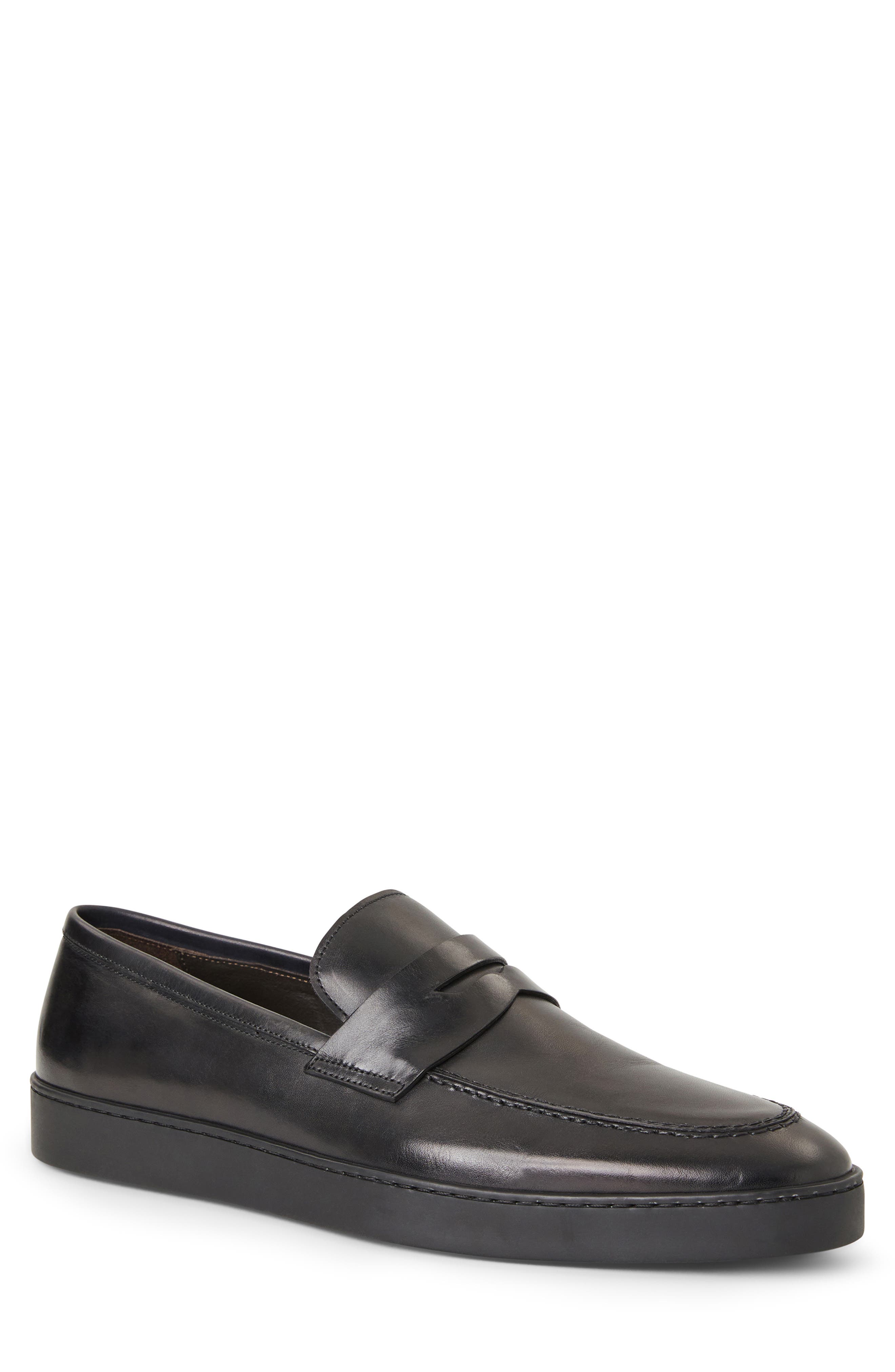 Bruno Magli Prato Penny Loafer, Main, color, Black