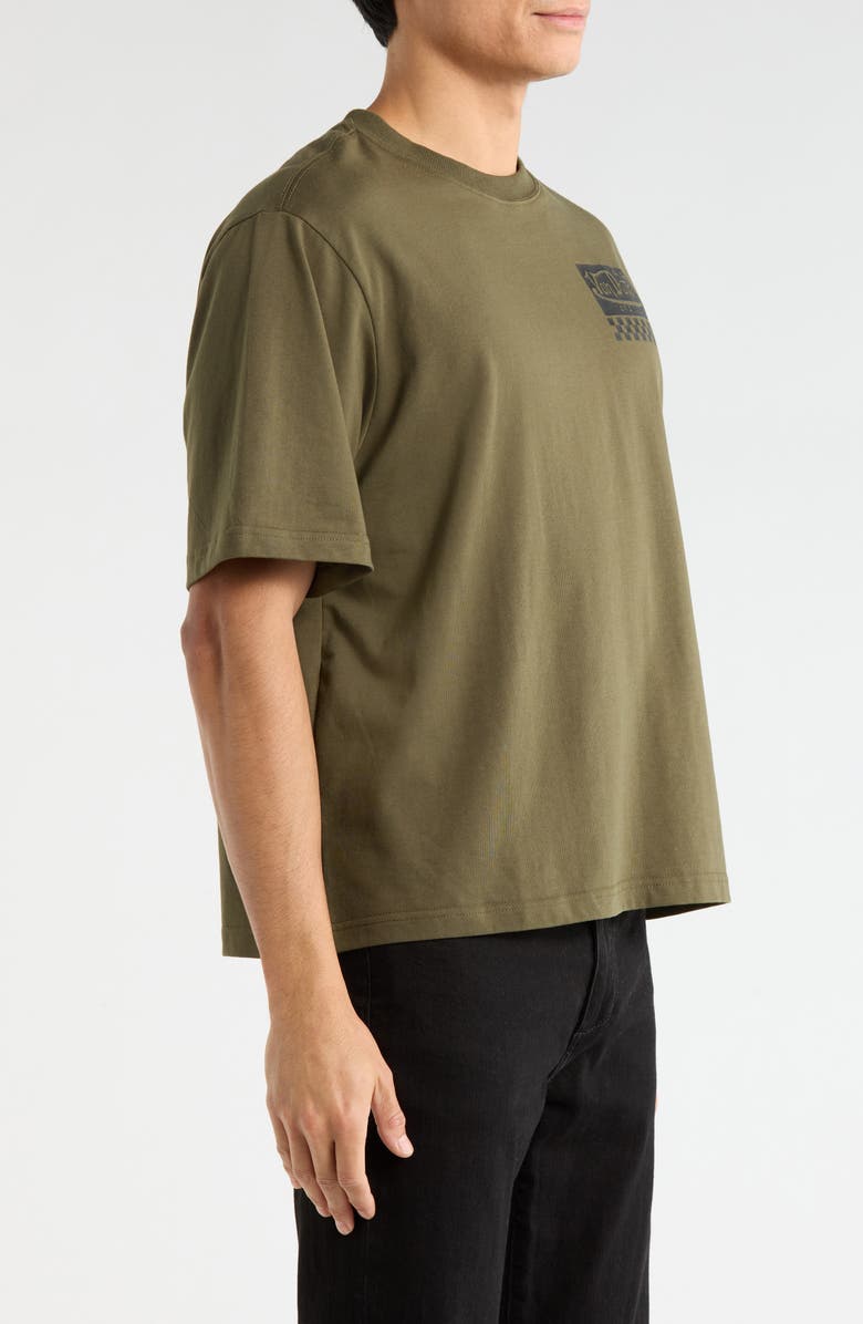 Von Dutch Logo Cotton Blend Graphic T-Shirt, Alternate, color, Olive Night
