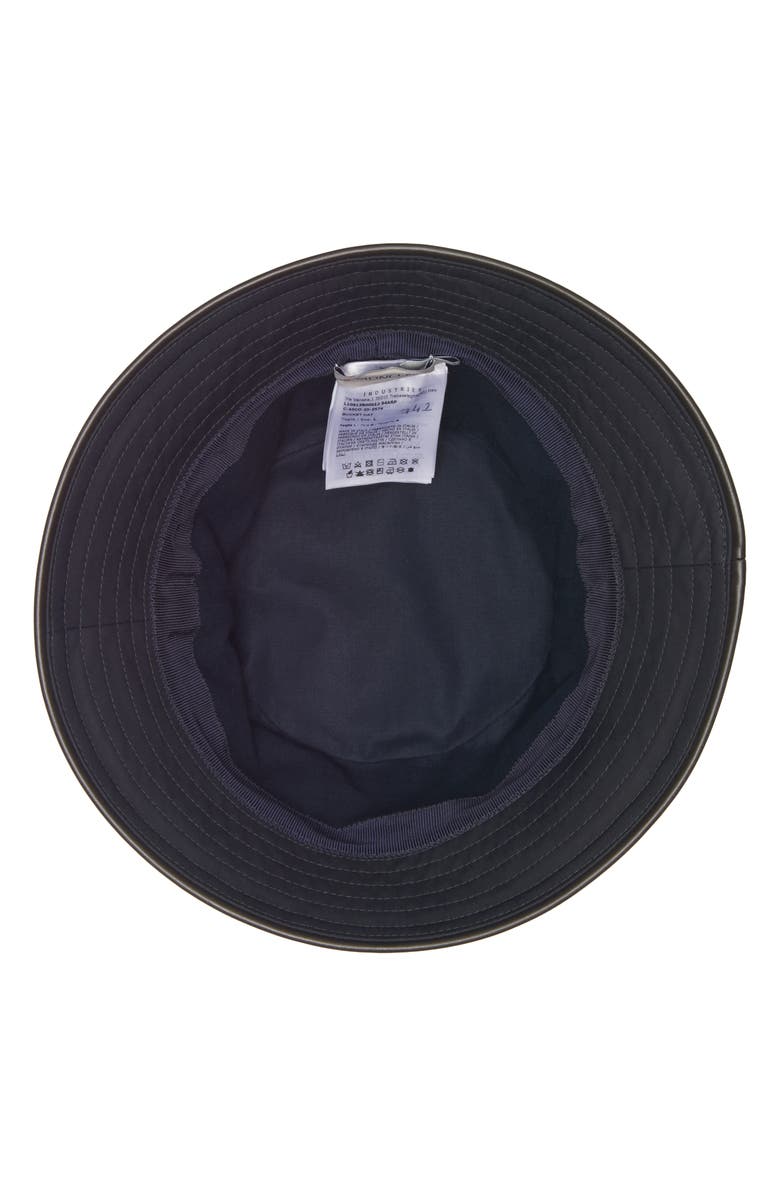 Moncler Logo Bucket Hat, Alternate, color, Navy Blue