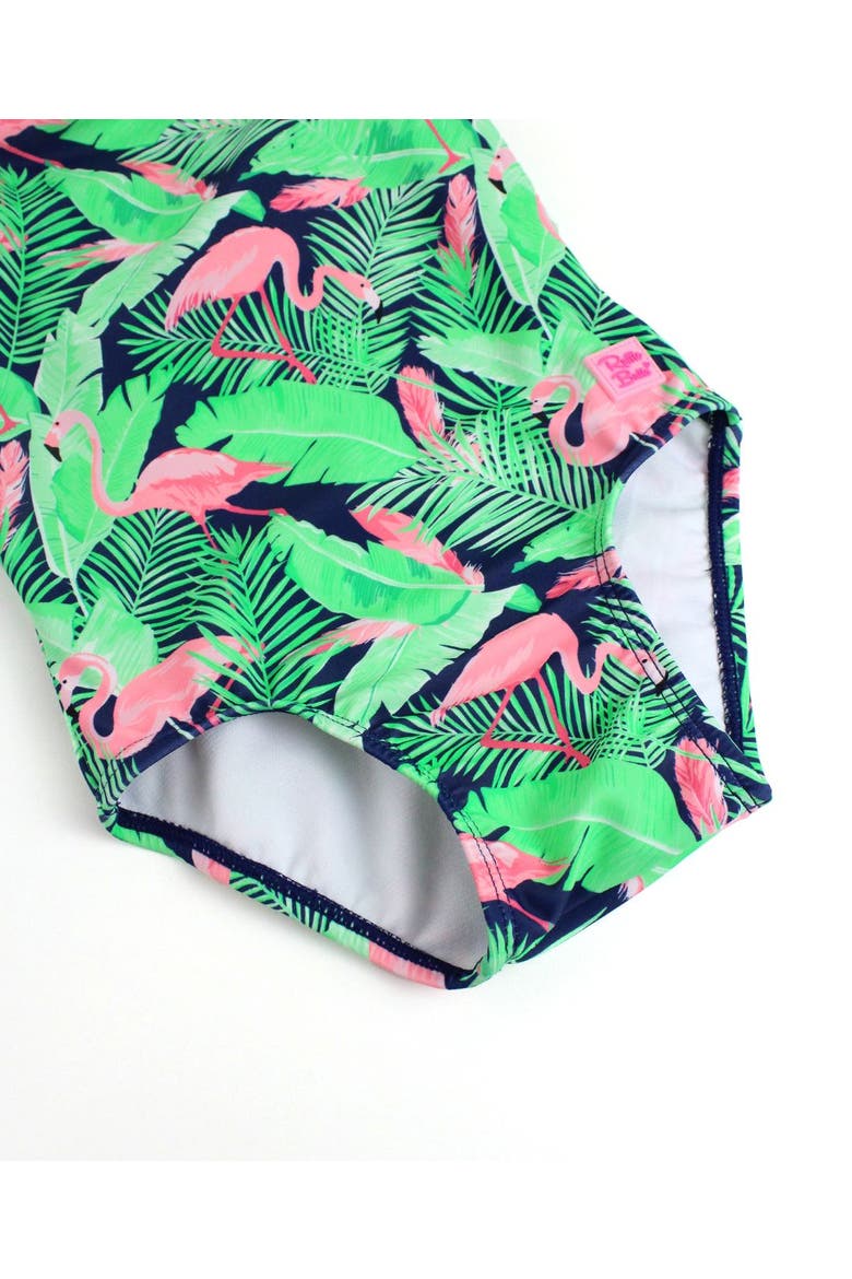 Baby Girls V-Back One Piece, Alternate, color, Flamingo Frenzy