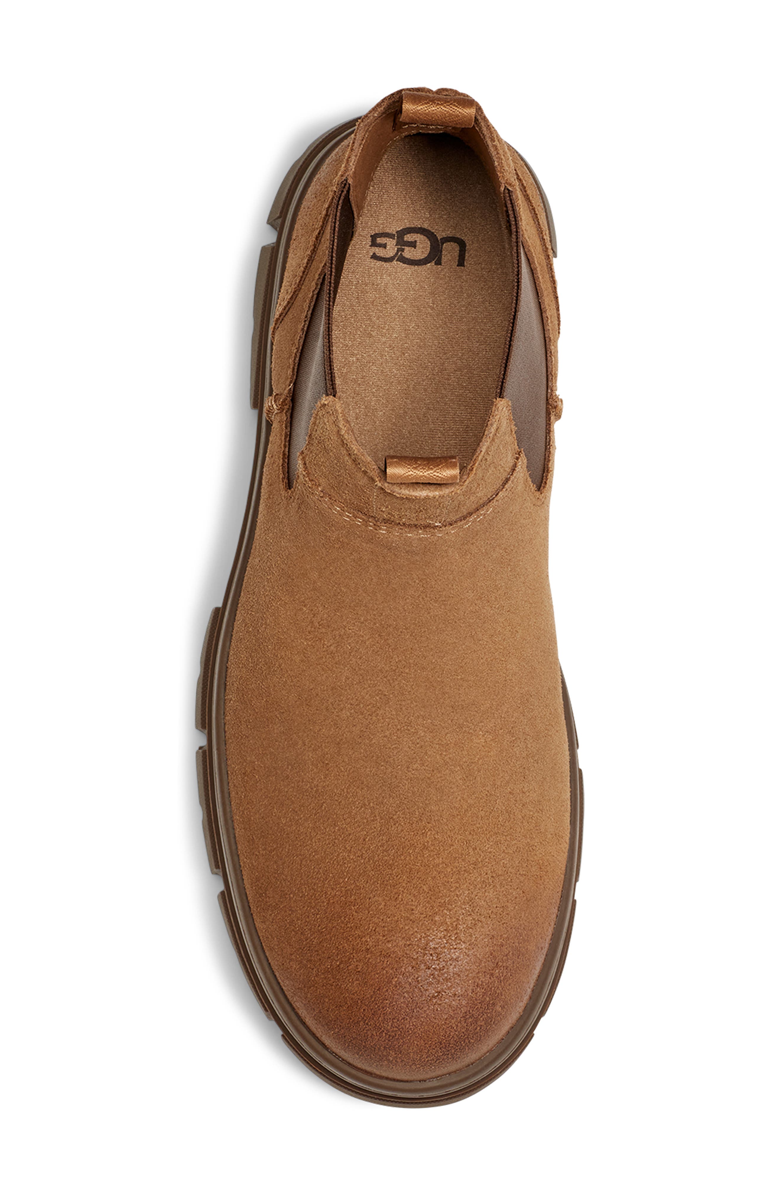 Skyview Waterproof Chelsea Boot, Alternate, color, CHESTNUT SUEDE
