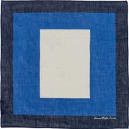 Lauren Ralph Lauren Geometric Square Linen & Cotton Scarf
