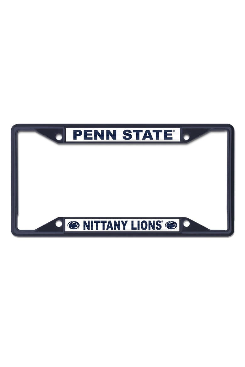 Penn State Nittany Lions Chrome Colored License Plate Frame, Main, color, Navy