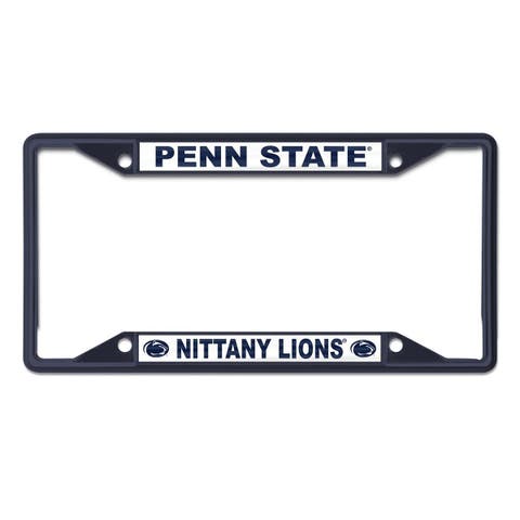 Penn State Nittany Lions Chrome Colored License Plate Frame