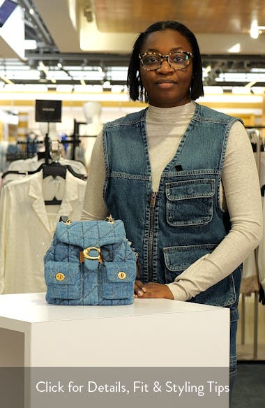 【COACH】タビー デニム バックパック COACH Tabby Quilted Denim Backpack | Nordstrom