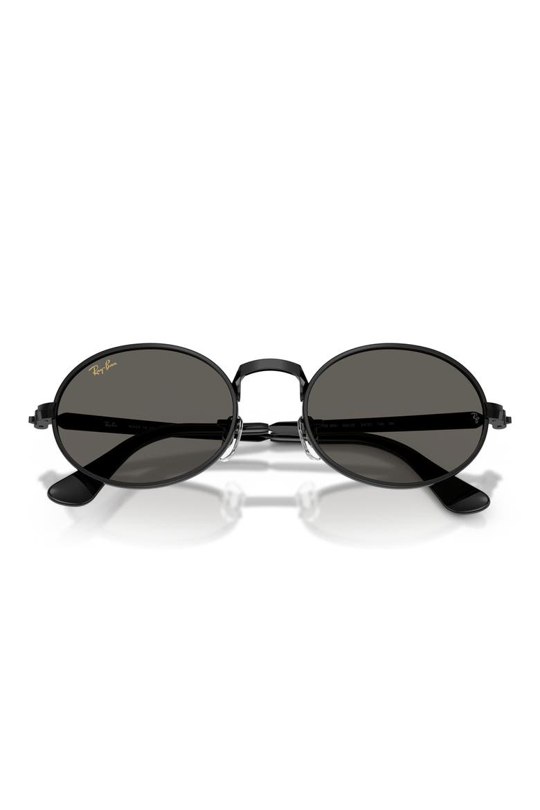 x A$AP Rocky 54mm Oval Sunglasses, Alternate, color, BLACK / DARK GRAY