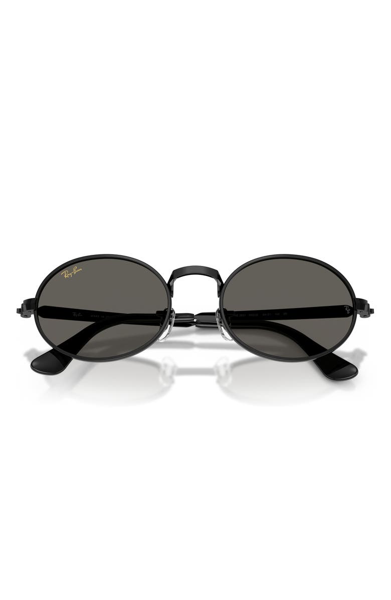 Ray-Ban x A$AP Rocky 54mm Oval Sunglasses, Alternate, color, Black / Dark Gray