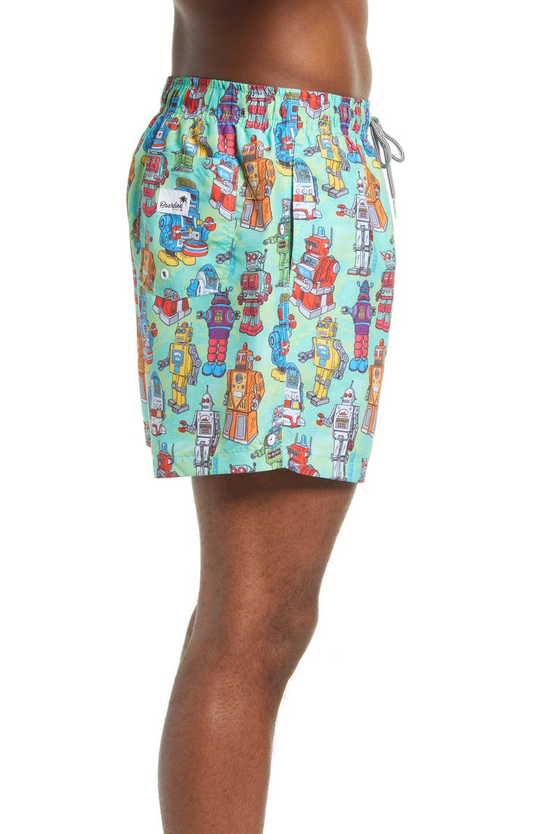 Boardies Robots Mid Swim Trunks, Alternate, color, 