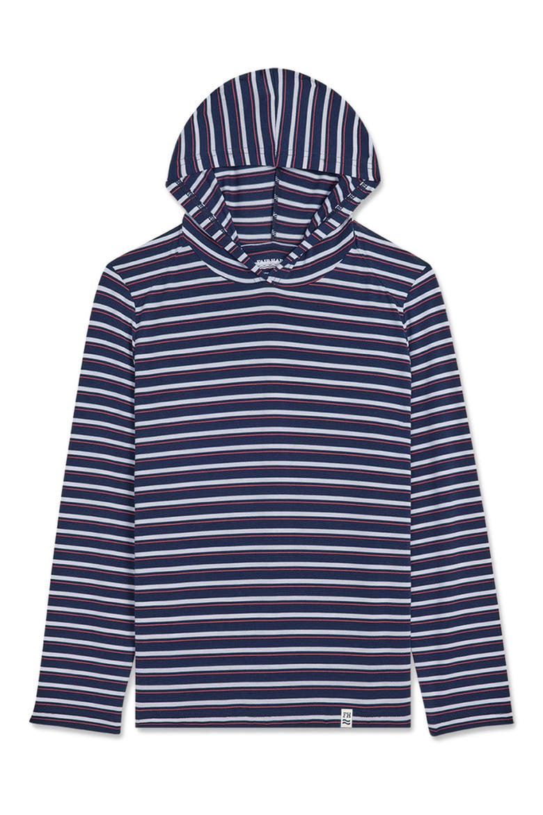 Kids' Seabreeze UPF 50+ Cover-Up Hoodie, Main, color, NAUTICAL STRIPE