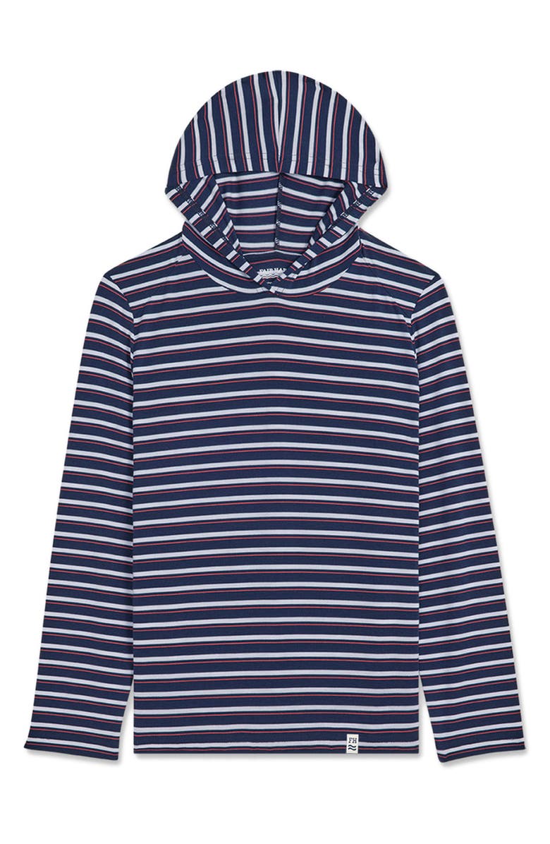 Fair Harbor Kids' Seabreeze UPF 50+ Cover-Up Hoodie, Main, color, Nautical Stripe