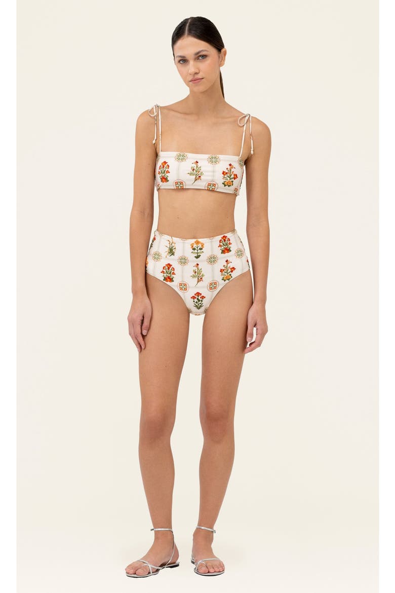 Magenta Canna Bikini bottom, Alternate, color, Multi