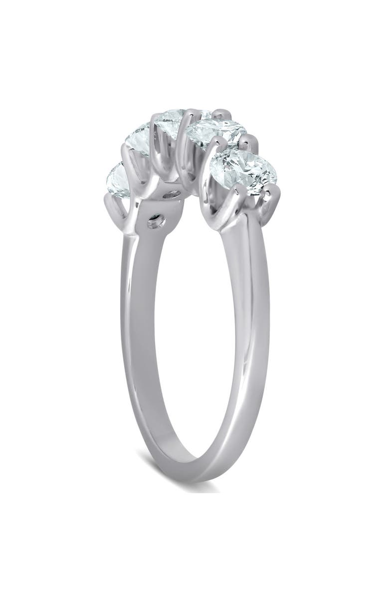 Bliss Diamond 1 1/4 Ct Lab Grown Diamond Five Stone Wedding Ring 14k Gold U Prong, Alternate, color,